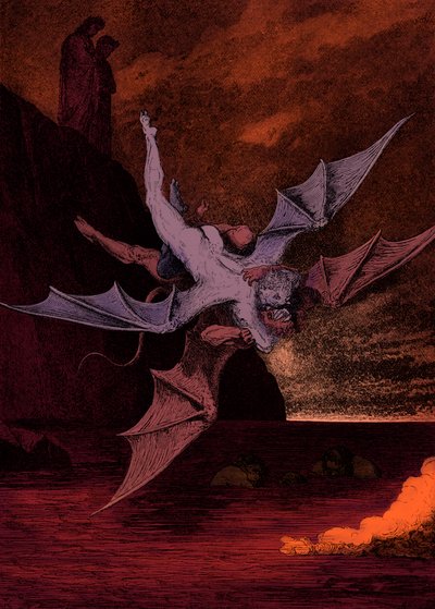 Kuvitus Danten jumalalliseen komediaan - Helvetti (La Divina Commedia, L