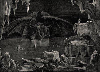Kuvitus Danten jumalalliseen komediaan - Helvetti (La Divina Commedia, L