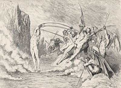 Kuvitus Danten jumalalliseen komediaan - Helvetti (La Divina Commedia, L