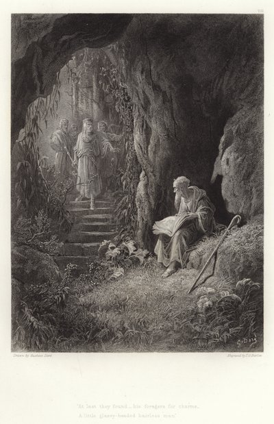 Alfred Tennysonin kuvitus Vivieniin tekijältä Gustave Dore