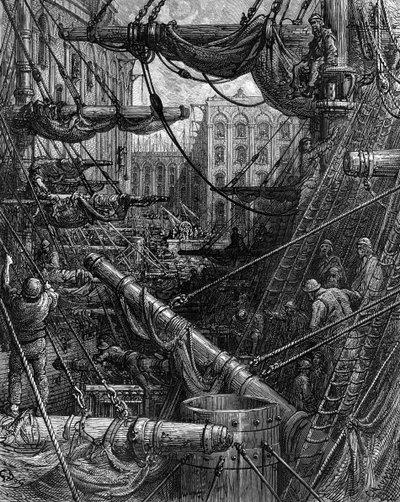 Gustave Doré: Inside the Docks tekijältä Gustave Dore