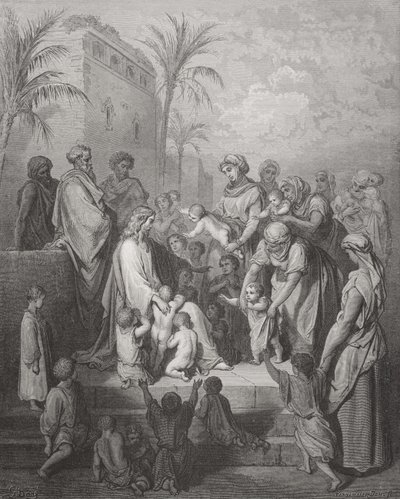 Jeesus siunaa lapsia, esimerkki Doren 