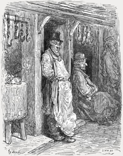 "Jewish Butchers - Aldgate", 1872. tekijältä Gustave Dore