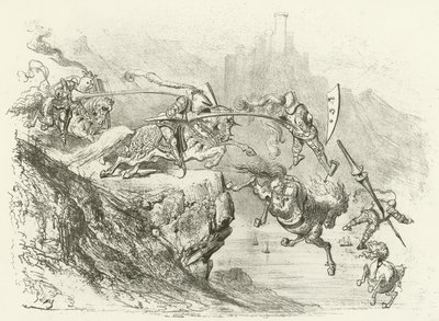 Ritarinpoikien harharetket 12. vuosisadalla (syväpaino) tekijältä Gustave Dore