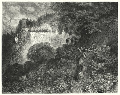 Nukkuva kaunotar; Prinsessa Ruusunen (kaiverrus) tekijältä Gustave Dore