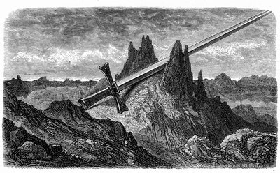 La "Breche de Roland", Durandalin halkoma vuori, l