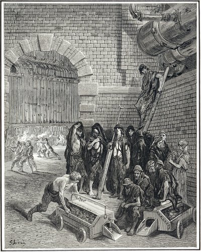 Lambethin kaasutehdas, 1872 tekijältä Gustave Dore