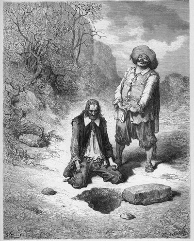 Kurja, joka menetti aarteensa - Kurja, joka menetti aarteensa - Jean de La Fontainen "Fablesista" tekijältä Gustave Dore