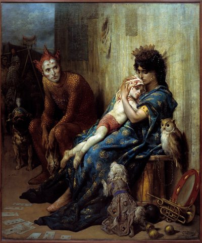 Gustave Doren maalaus Les Saltimbanks (1832-1883) tekijältä Gustave Dore