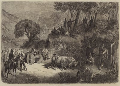 Calabrian vapaaehtoisten keskipäivän pysähdys tekijältä Gustave Dore