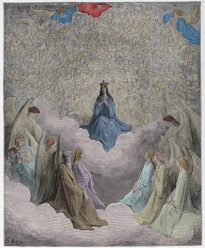 Paradiso, Canto 31: Taivaan kuningatar - Dante Alighieri tekijältä Gustave Dore