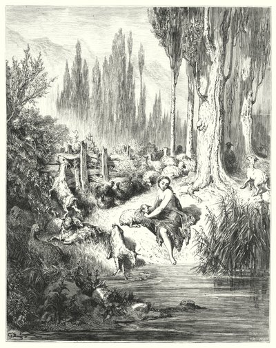 Petau-de "ja; aasin nahka tekijältä Gustave Dore