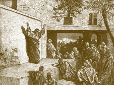 Profeetta Miika, Gustave Dorén kaiverrus - Raamattu tekijältä Gustave Dore