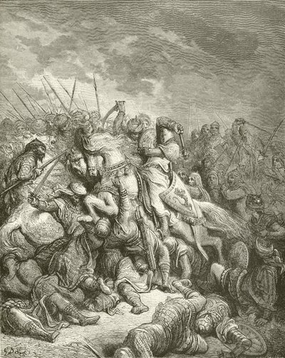 Richard Arsurin taistelussa tekijältä Gustave Dore