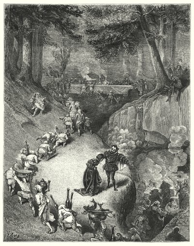 Riquet a La Houppe; Ricky of the Tuft (kaiverrus) tekijältä Gustave Dore