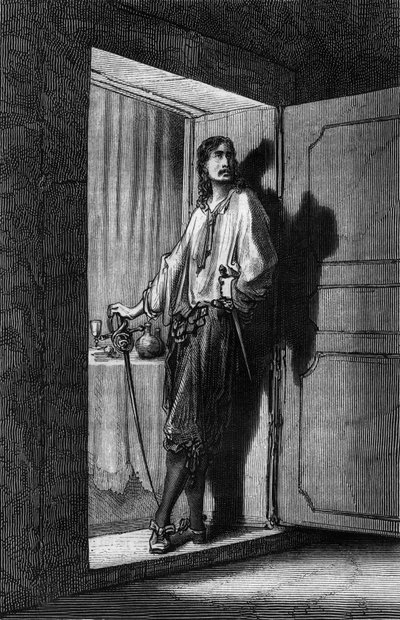 Sigognac, Gustave Doren kuvitus TheophileGautierin kirjasta Captain Fracasse, Gustave Dore. tekijältä Gustave Dore