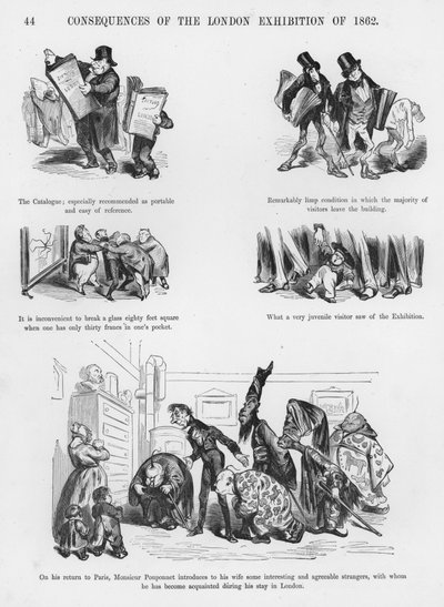 Gustave Doren humoristisia ja groteskeja luonnoksia (kaiverrus) tekijältä Gustave Dore
