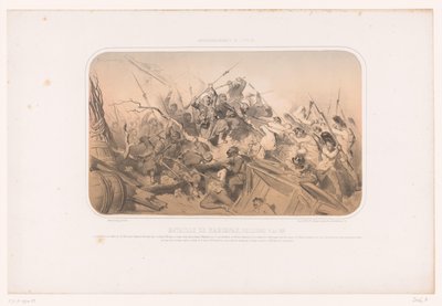 Melegnanon taistelu Bataille de Marignan (Melegnano), 8. kesäkuuta 1859 (otsikko esineessä) Italian kampanja (sarjan nimi) Afranchissement de l