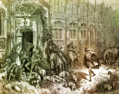 Gustave Dorén Sleeping Beauty -kaiverrus. tekijältä Gustave Dore