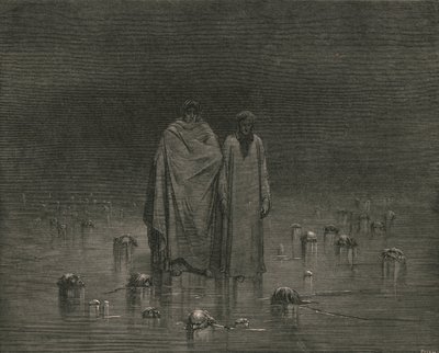Ole varovainen, sinun jalkasi eivät talla köyhien veljiesi päitä, c1890. tekijältä Gustave Dore
