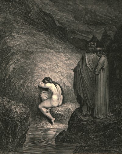 Se on kurjan Myrrhan muinainen sielu, vuodelta 1890. tekijältä Gustave Dore