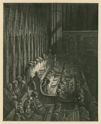 Westminster Abbeyn kuoro tekijältä Gustave Dore