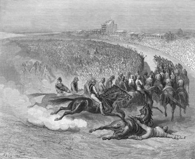 "The Derby - Tattenham Corner", 1872. tekijältä Gustave Dore