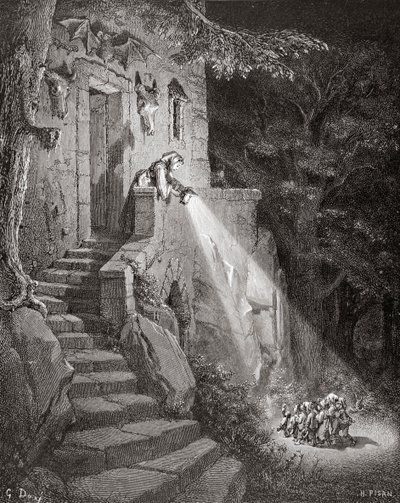 Ogreen asunto, kaivertaja Heliodore Joseph Pisan (1822-90) n.1868. tekijältä Gustave Dore