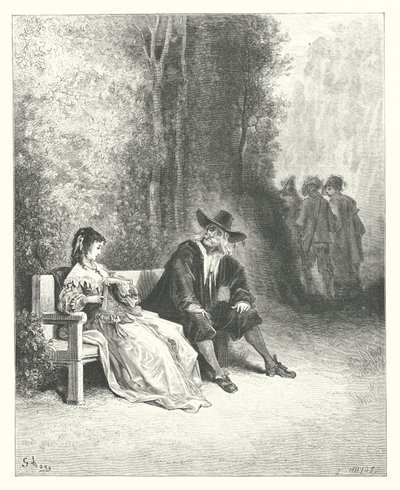 La Fontainen sadut: Fontaine: Neito (kaiverrus) tekijältä Gustave Dore