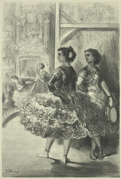Fandango Theatre San Fernandossa, Sevillassa tekijältä Gustave Dore