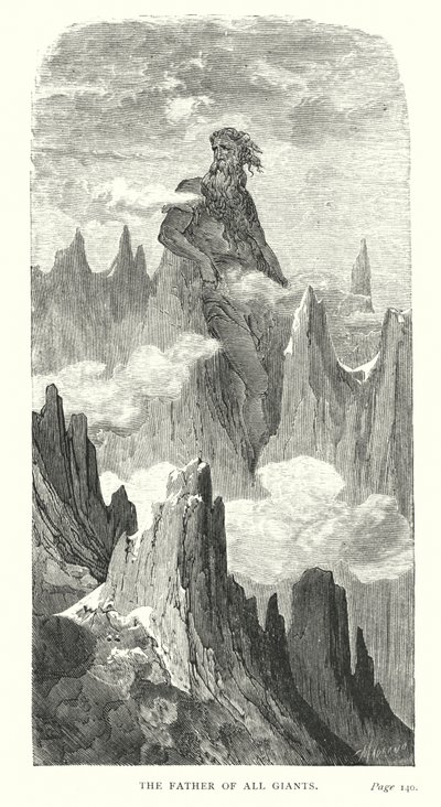 Kaikkien jättiläisten isä (kaiverrus) tekijältä Gustave Dore