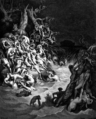 Vedenpaisumus, 1866 tekijältä Gustave Dore