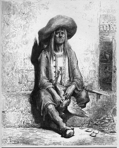 Hanhi, joka muni kultaiset munat - Jean de La Fontainen "Fablesista". tekijältä Gustave Dore