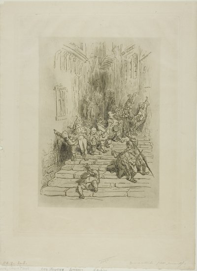 Onnelliset juopottajat tekijältä Gustave Dore