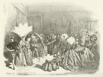 Jig-A Ball Henrik III:n valtakaudella (syväpaino) tekijältä Gustave Dore