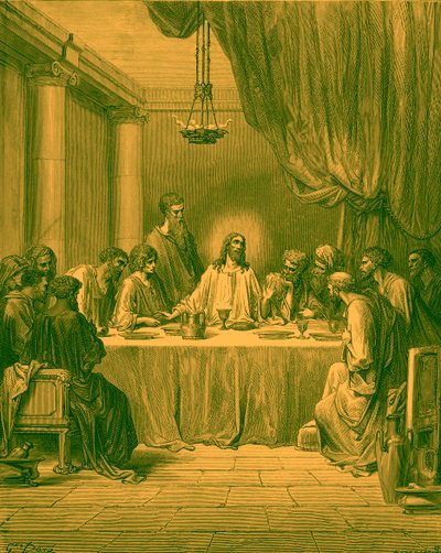 Viimeinen ehtoollinen - Raamattu tekijältä Gustave Dore