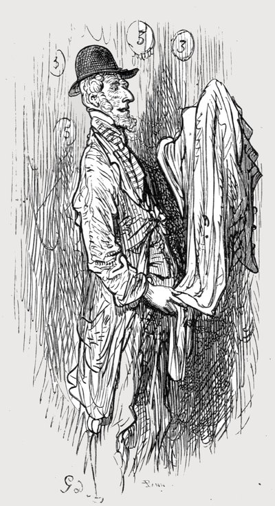 "Vanha vaatemies", 1872. tekijältä Gustave Dore