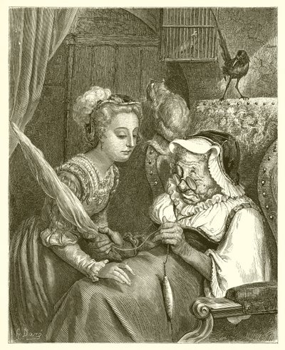 Prinsessa ja Fairy Spite tekijältä Gustave Dore