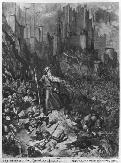 Vaeltava juutalainen, kaiverrus Felix Jean Gauchard (1825-72) tekijältä Gustave Dore
