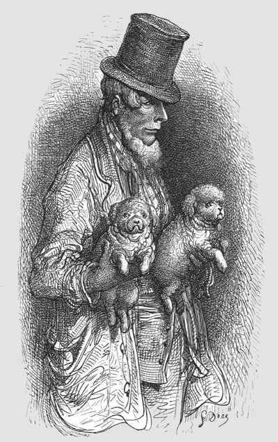 "The West End Dog Fancier", 1872. tekijältä Gustave Dore