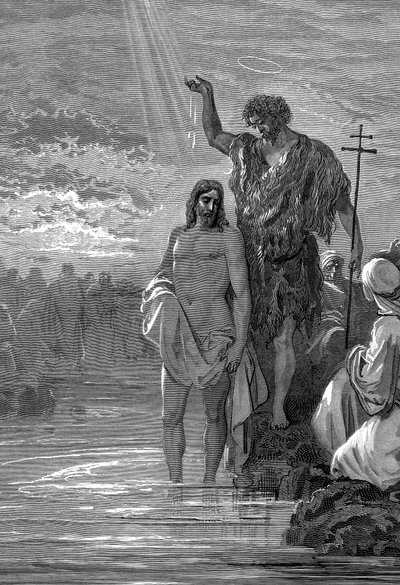 Kristuksen kaste, 1. vuosisata, 1865-1866 tekijältä Gustave Dore