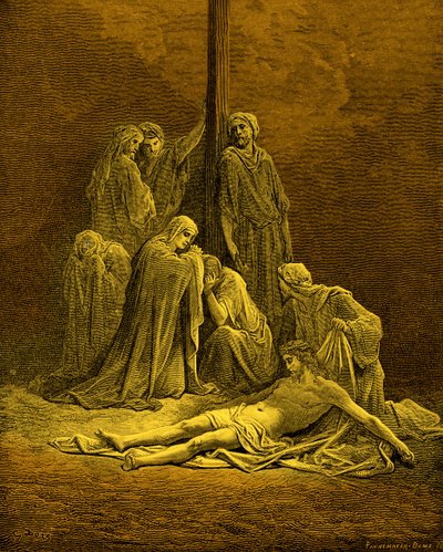 Kuollut Kristus - Raamattu tekijältä Gustave Dore