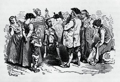 Don Quijoten induktio, kuvittanut Gustave Dore