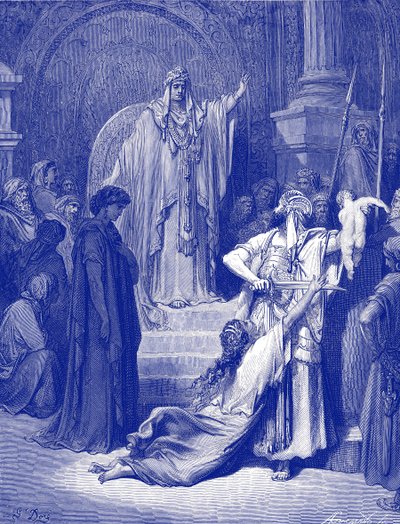 Salomon tuomio - Raamattu tekijältä Gustave Dore