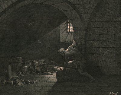 Sitten paasto sai surun hallinnan, c1890. tekijältä Gustave Dore
