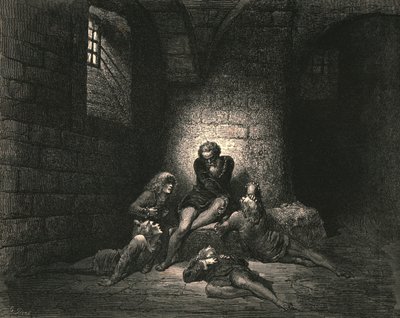 Sitten, etten tekisi niistä surullisempia, pidin henkeni hiljaisuudessa, c1890. tekijältä Gustave Dore