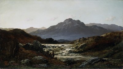 Torrent In The Highlands (öljy kankaalle) tekijältä Gustave Dore