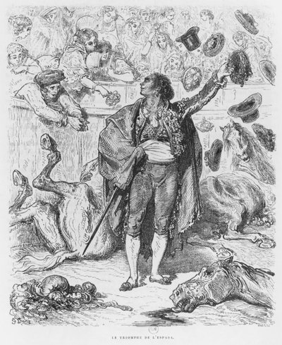 Matadorin voitto, Boetzelin kaiverrus tekijältä Gustave Dore