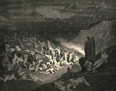 Lakkaamatonta oli kurja käsien leikki, vuosi 1890. tekijältä Gustave Dore