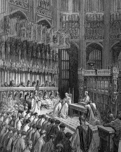 Westminster Abbey - Dorén Westminster Boysin vahvistus tekijältä Gustave Dore